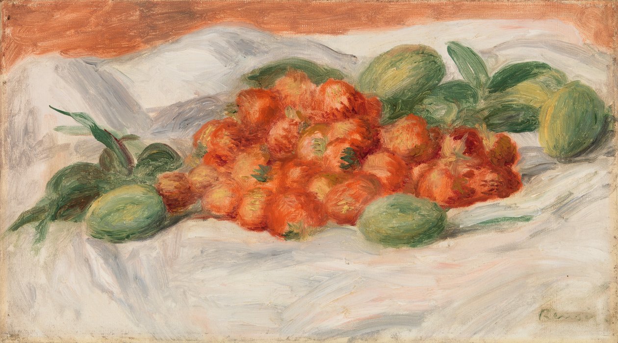 Erdbeeren und Mandeln von Pierre-Auguste Renoir