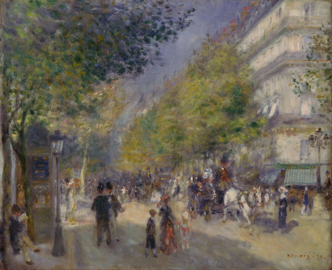 Die großen Boulevards von Pierre-Auguste Renoir