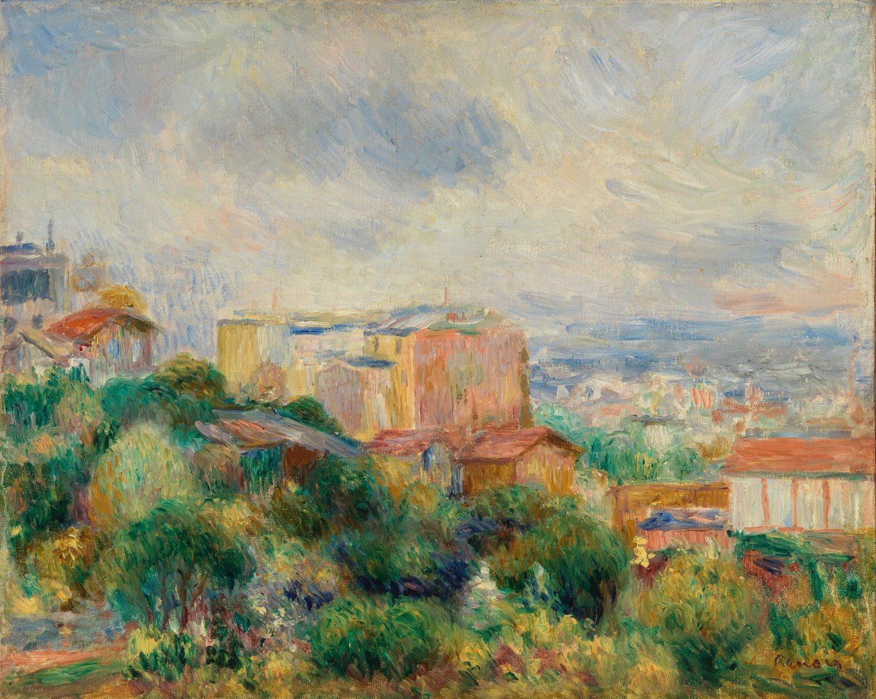 Blick von Montmartre von Pierre-Auguste Renoir
