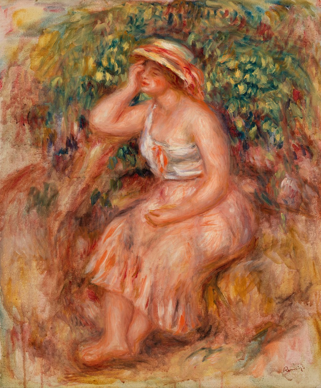 Träumende Frau von Pierre-Auguste Renoir