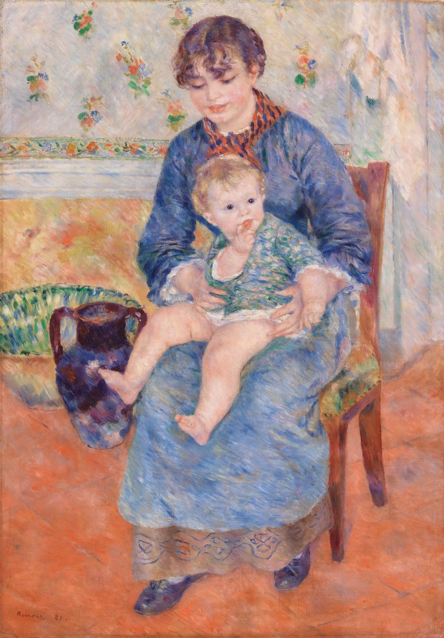 Junge Mutter von Pierre-Auguste Renoir
