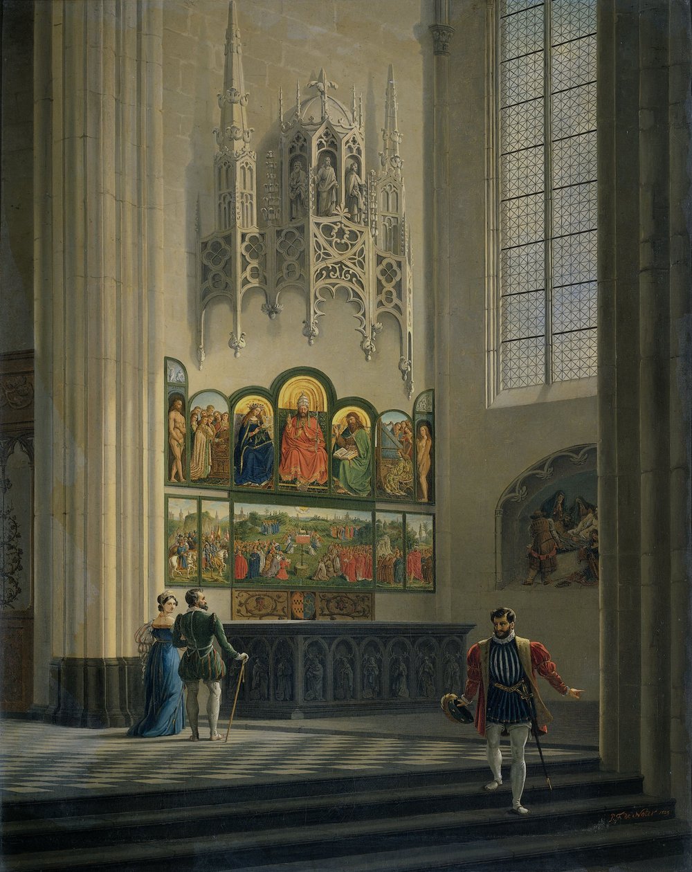 Der Genter Altar in der St.-Bavo-Kathedrale in Gent von Pierre-François De Noter