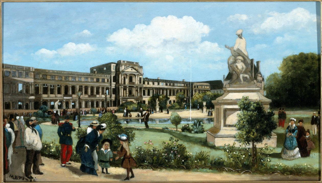 Die Ruinen des Tuilerienpalastes, nach dem Brand von 1871, um 1880 von Pierre François Marangé