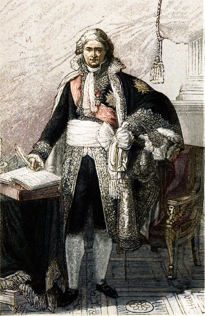 Porträt von Jean Etienne Marie Portalis. Französischer Jurist und Politiker (1746-1807) nach einem Gemälde von Pierre Gautherot von Pierre (after) Gautherot