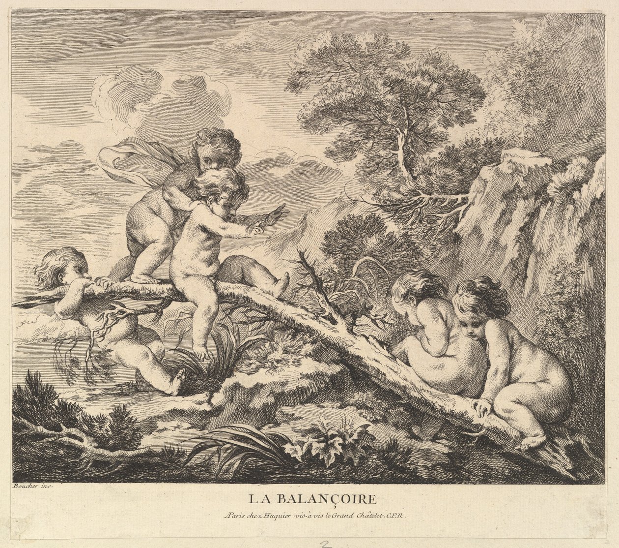 Die Schaukel, ca. 1738 von Pierre-Alexandre Aveline