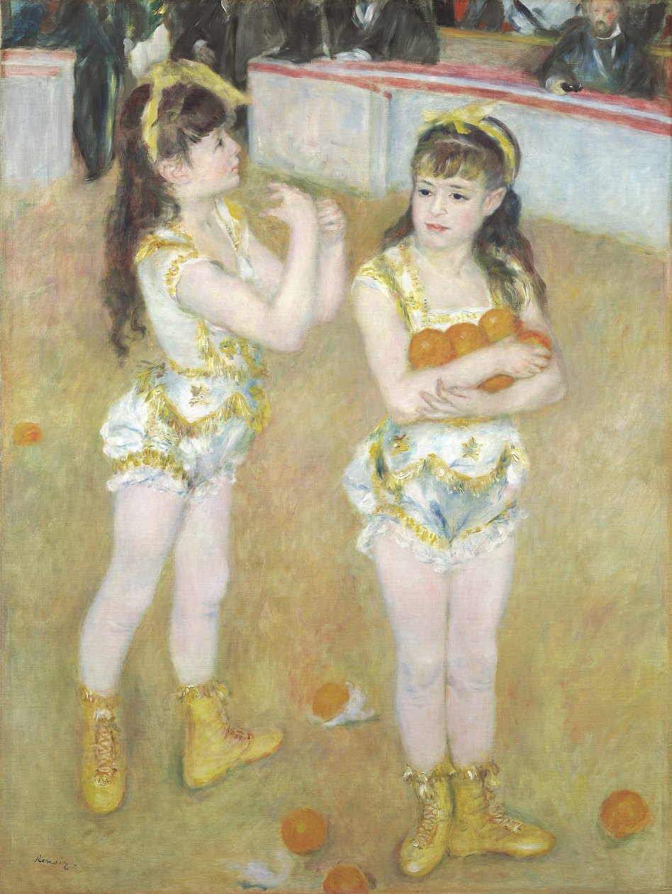 Akrobaten im Cirque Fernando, Francisca und Angelina Wartenberg, 1879 von Pierre Auguste Renoir