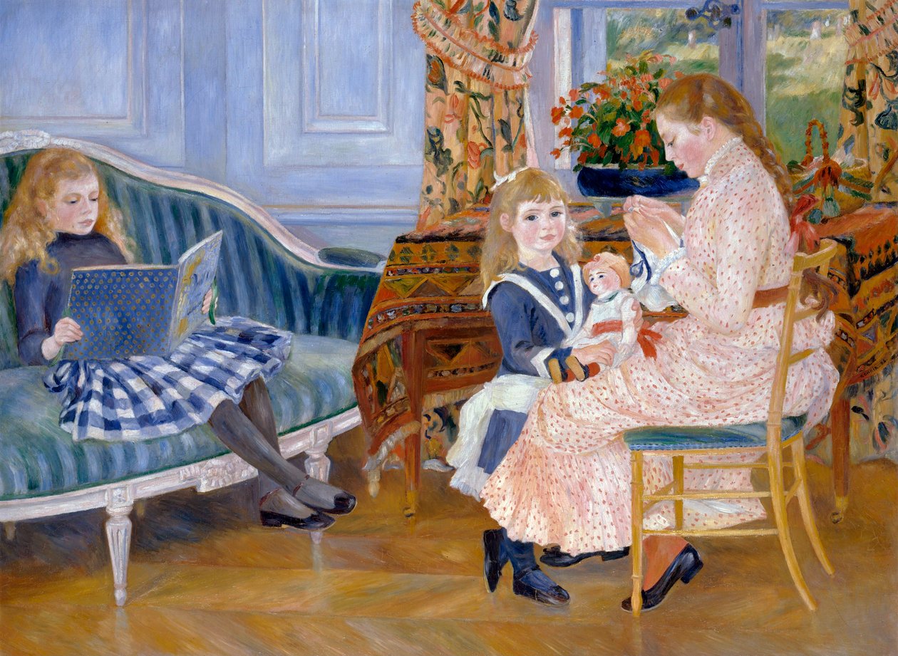 Nachmittag der Kinder in Wargemont, 1884 von Pierre Auguste Renoir