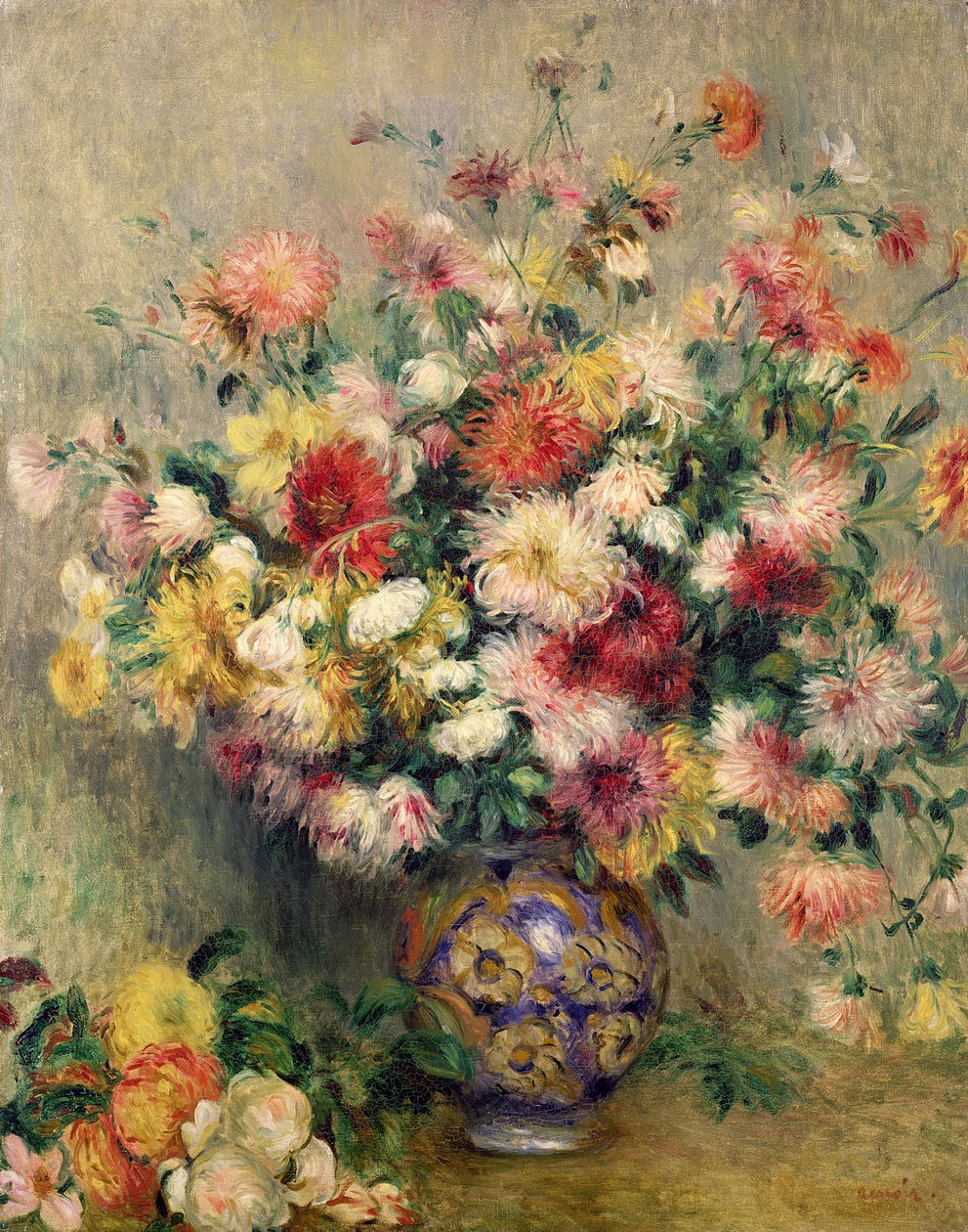 Dahlien von Pierre Auguste Renoir