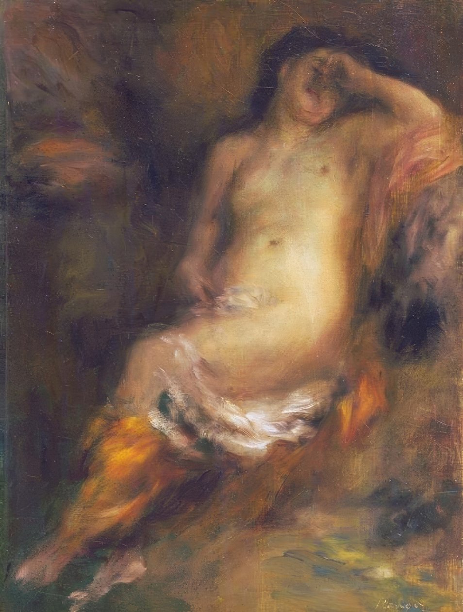 Im Schlaf versunkene Badende von Pierre-Auguste Renoir