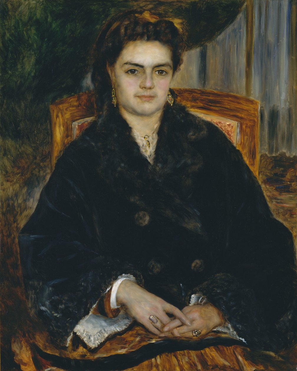Madame Édouard Bernier Marie-Octavie-Stéphanie Laurens, 1838-1920, 1871 von Pierre Auguste Renoir