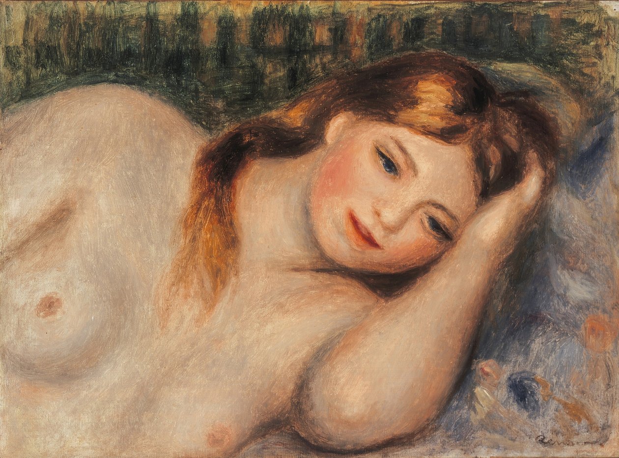Nu Jeune fille couchée en buste, 1905 von Pierre Auguste Renoir