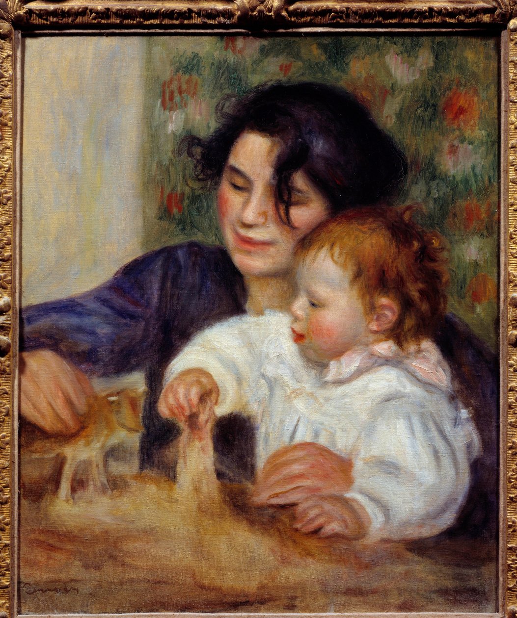 Porträt von Gabrielle und Jean. Porträt des Sohnes des Malers, Jean Renoir (1894-1979), mit seiner Amme Gabrielle Renard (1879-1959) von Pierre Auguste Renoir