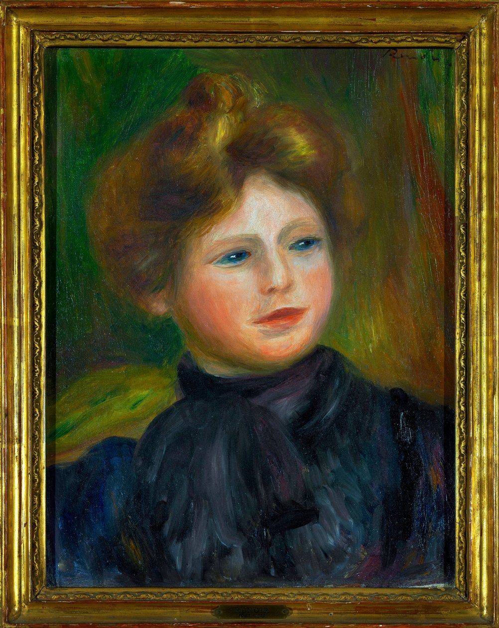 Porträt einer Frau. Gemälde von Pierre Auguste Renoir 1916 von Pierre Auguste Renoir