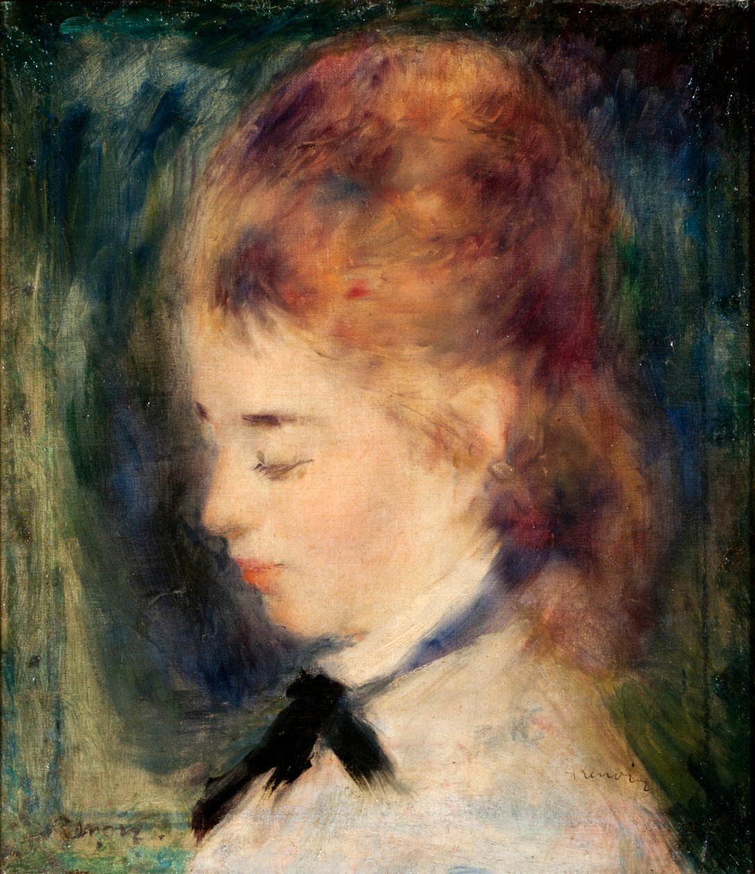 Porträt eines Mädchens von Pierre Auguste Renoir
