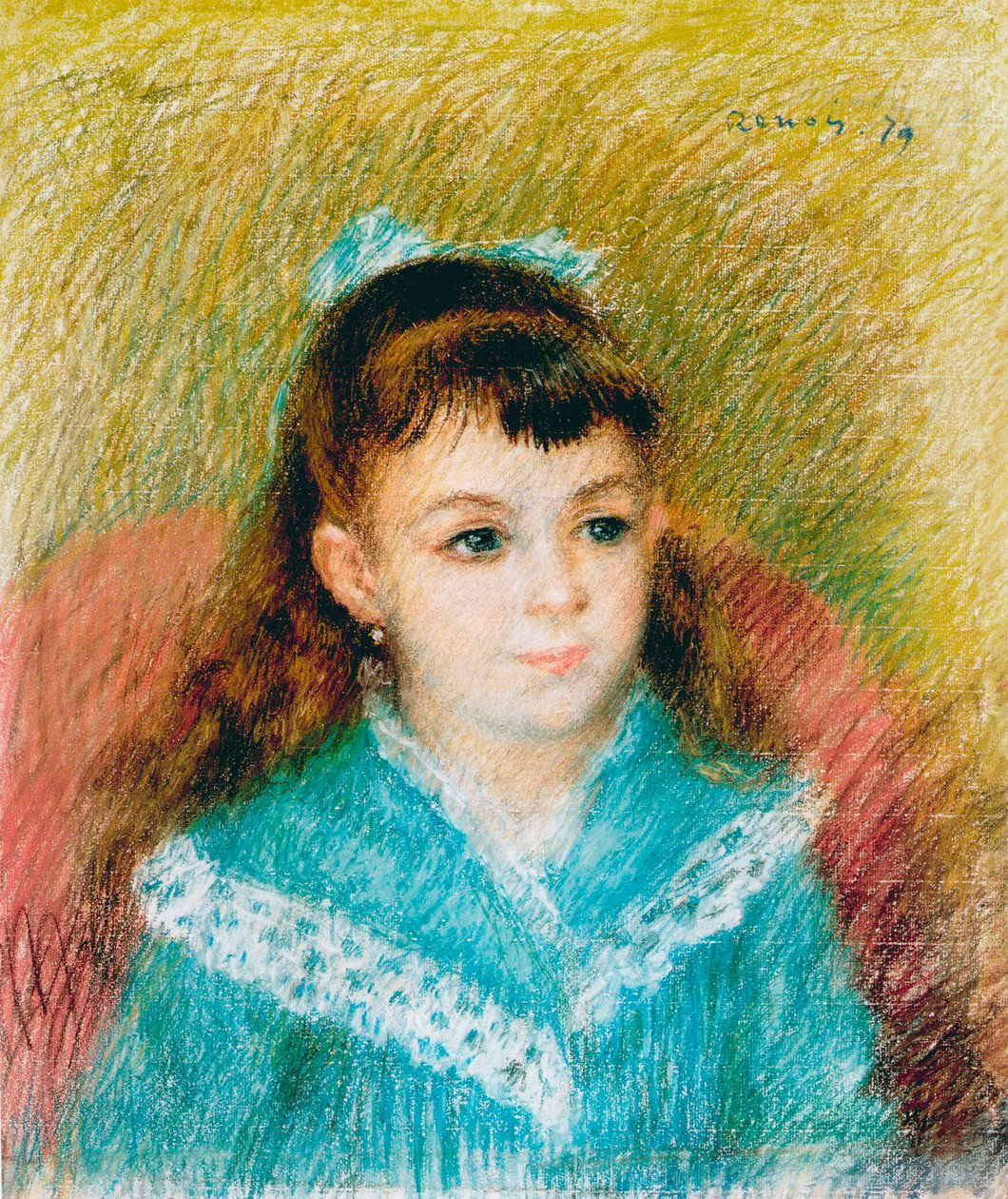 Porträt eines jungen Mädchens Elisabeth Maître, 1879 von Pierre Auguste Renoir