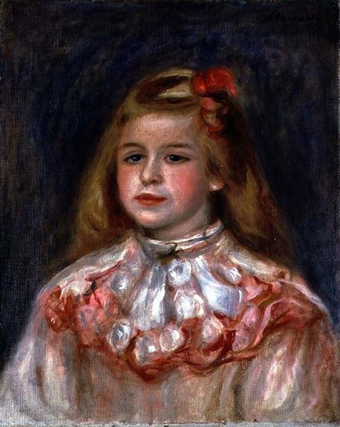 Porträt eines jungen Mädchens von Pierre Auguste Renoir