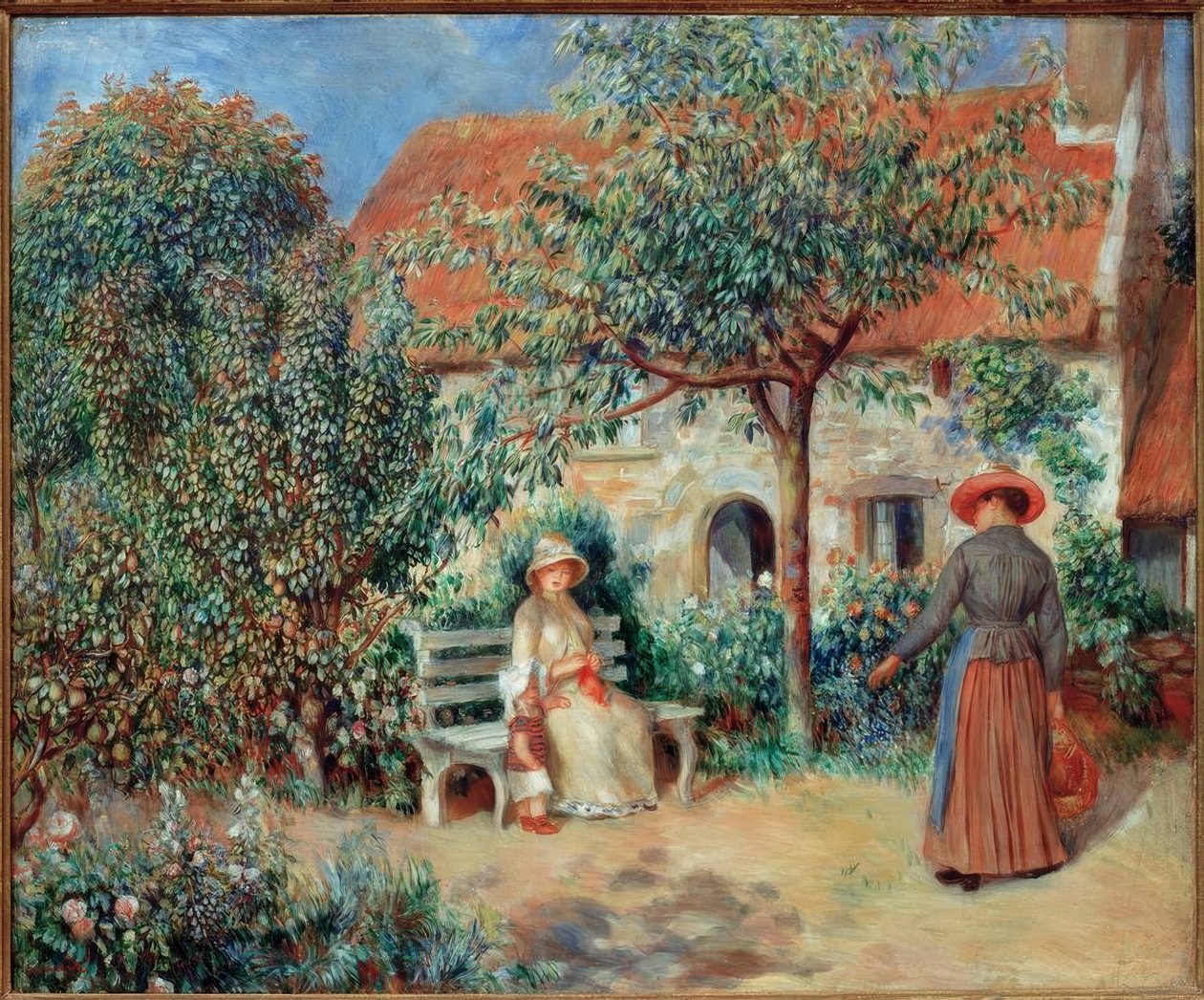 Gartenszene in der Bretagne von Pierre Auguste Renoir