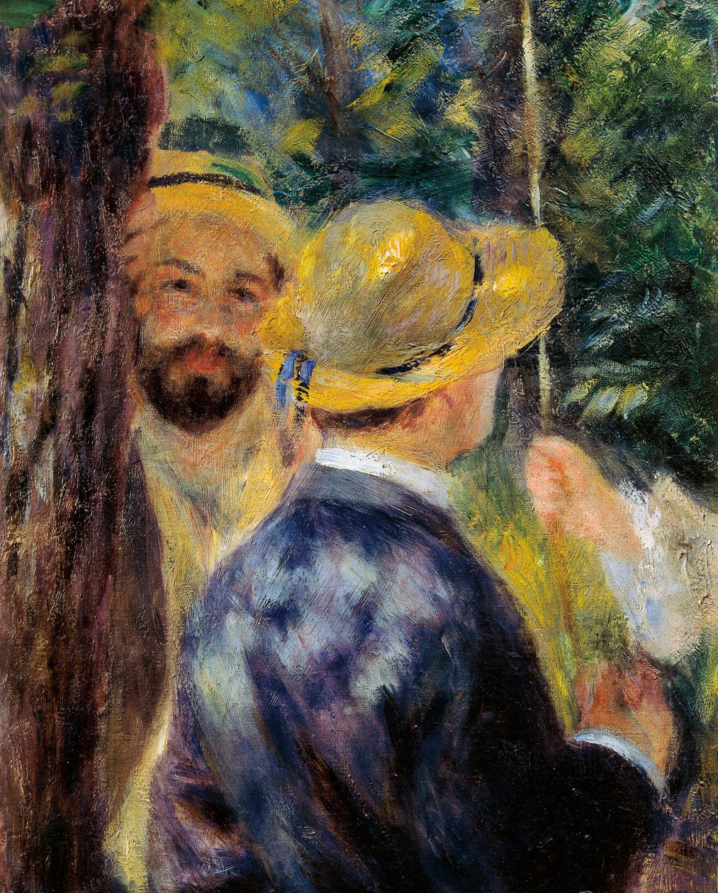 Die Schaukel (Detail). Porträt von Norbert Goeneutte, französischer Maler (1854-1894) von Pierre Auguste Renoir