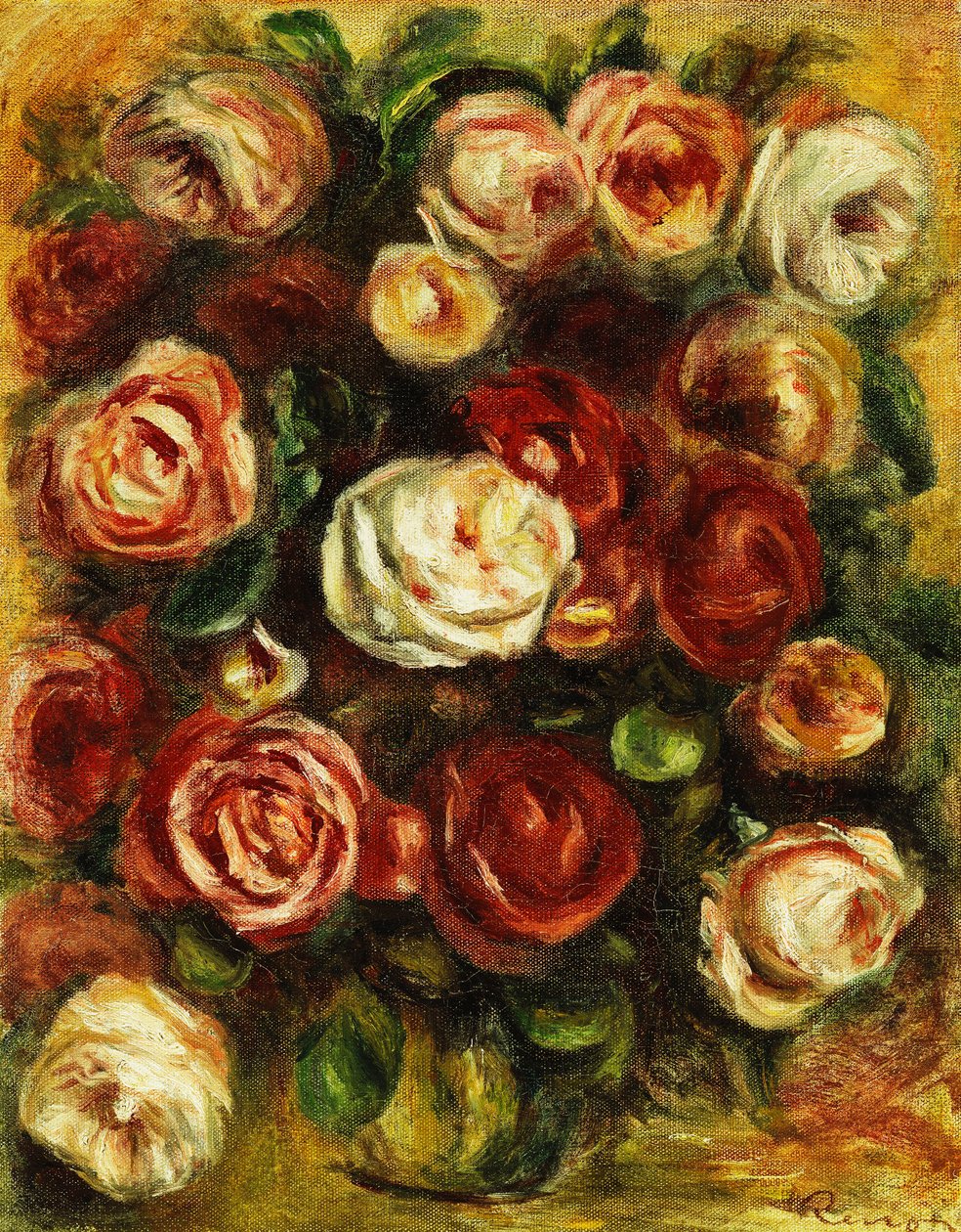 Vase mit Rosen von Pierre Auguste Renoir