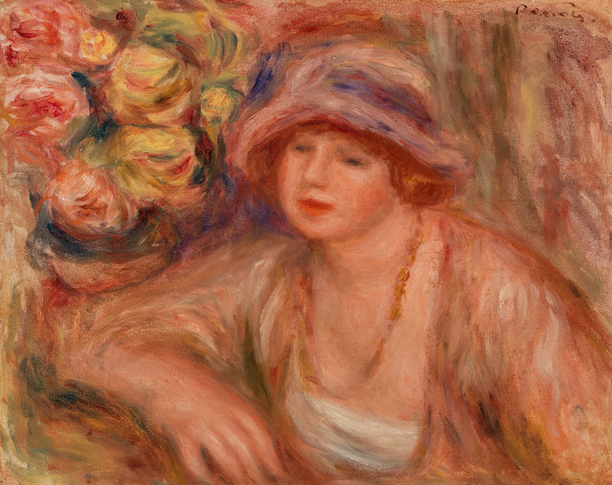 Lehnende Frau von Pierre Auguste Renoir