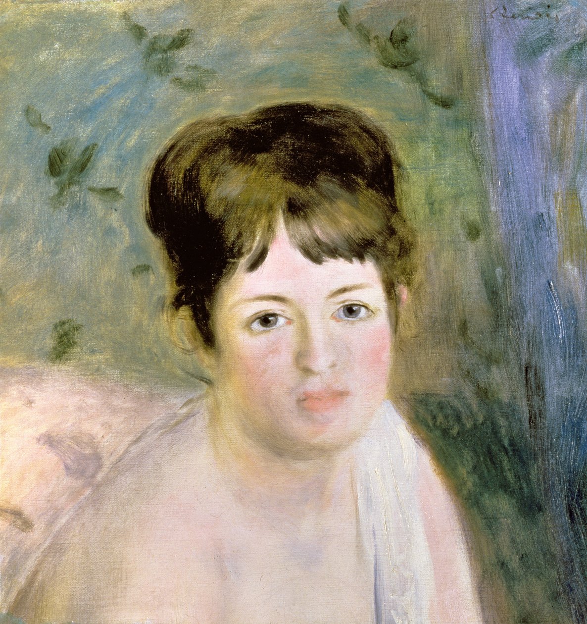 Frauenkopf, ca. 1876 von Pierre Auguste Renoir