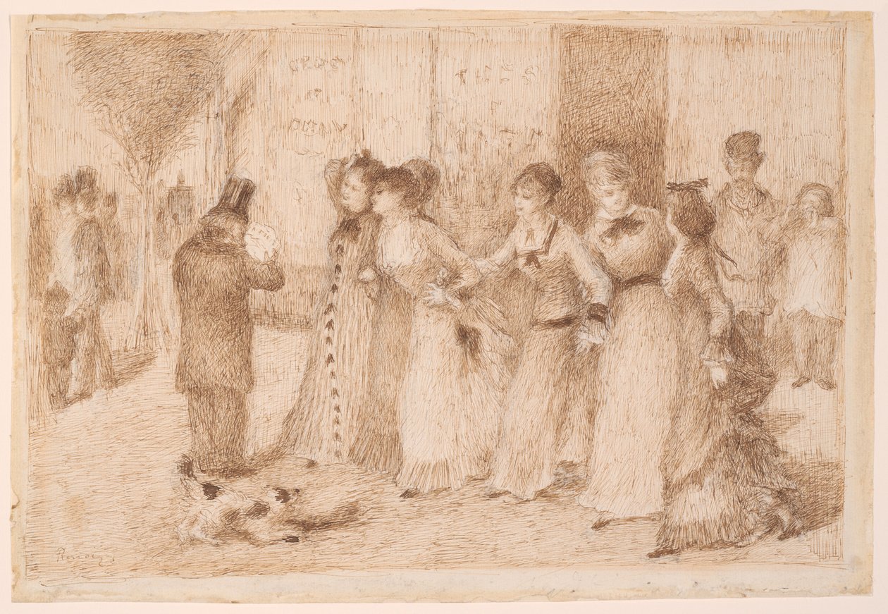 Arbeiterinnen auf dem äußeren Boulevard (Illustration für Émile Zolas "L