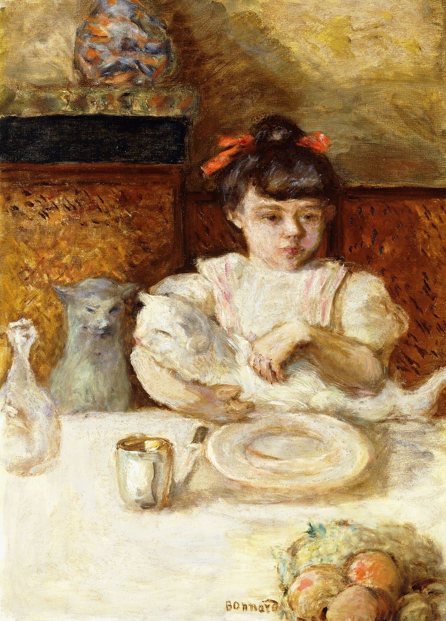 Kind und Katzen, ca. 1906 von Pierre Bonnard