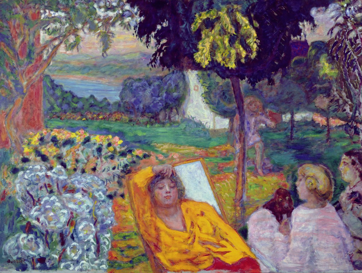 Abend (oder Siesta oder In einem südlichen Garten) 1914 von Pierre Bonnard