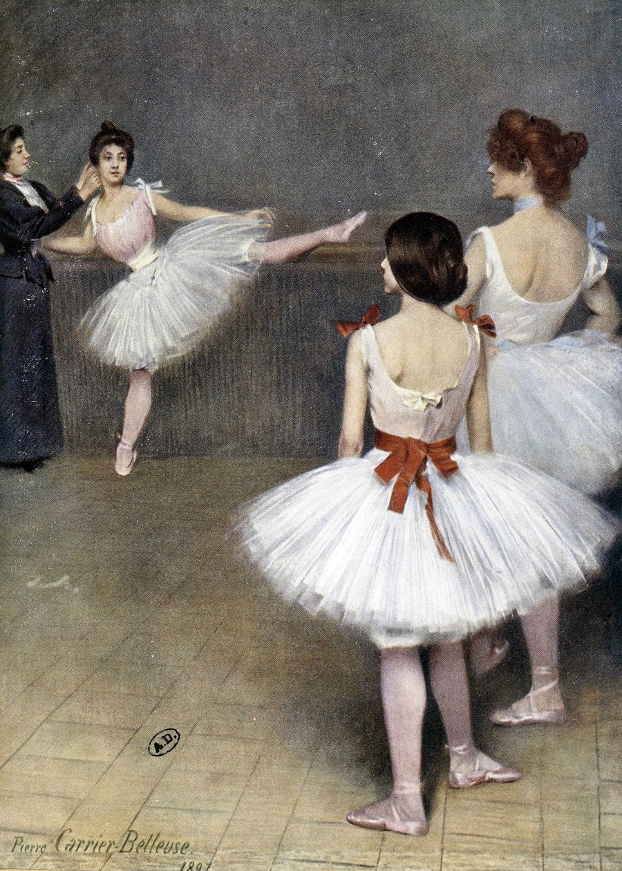 Klassischer Tanz: Ballerinas im Jahr 1897 von Pierre Carrier Belleuse von Pierre Carrier Belleuse