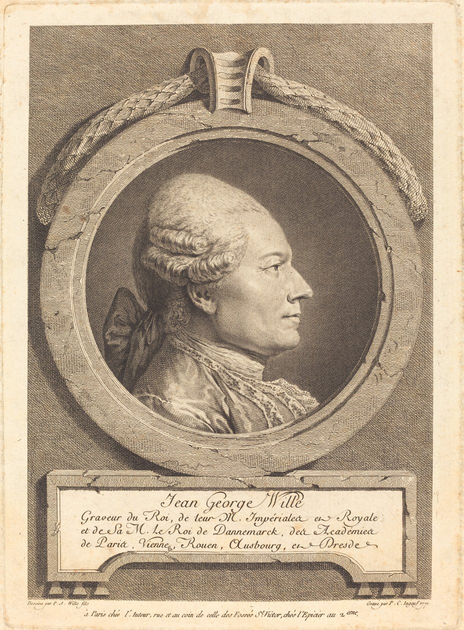 Jean George Wille von Pierre Charles Ingouf after Pierre Alexandre Wille