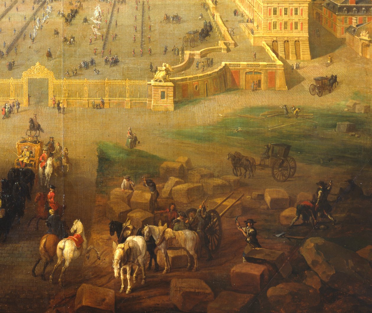 Das Schloss Versailles und der Place d