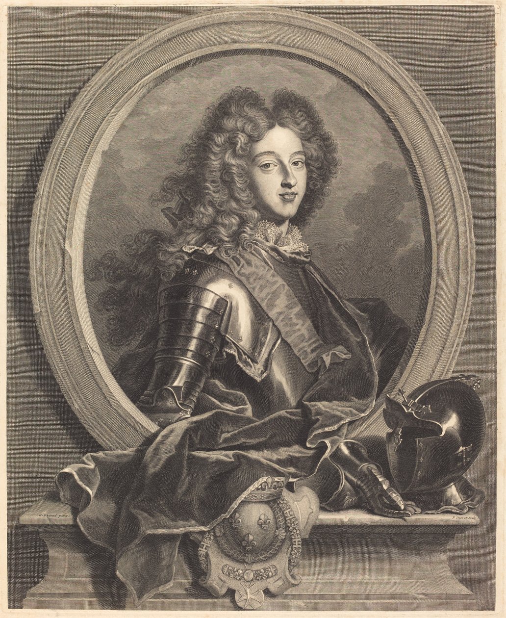 Louis de France, Herzog von Burgund von Pierre Drevet after Hyacinthe Rigaud