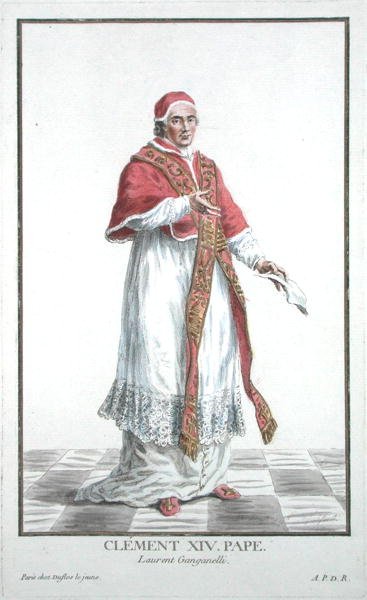 Lorenzo Ganganelli (1705-74) Papst Clemens XIV (1769-74) aus 