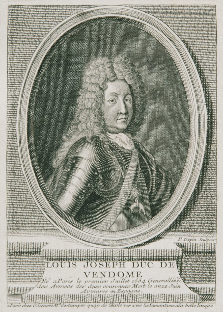 Der französische General Louis Joseph Duc de Vendôme von Pierre Dupin