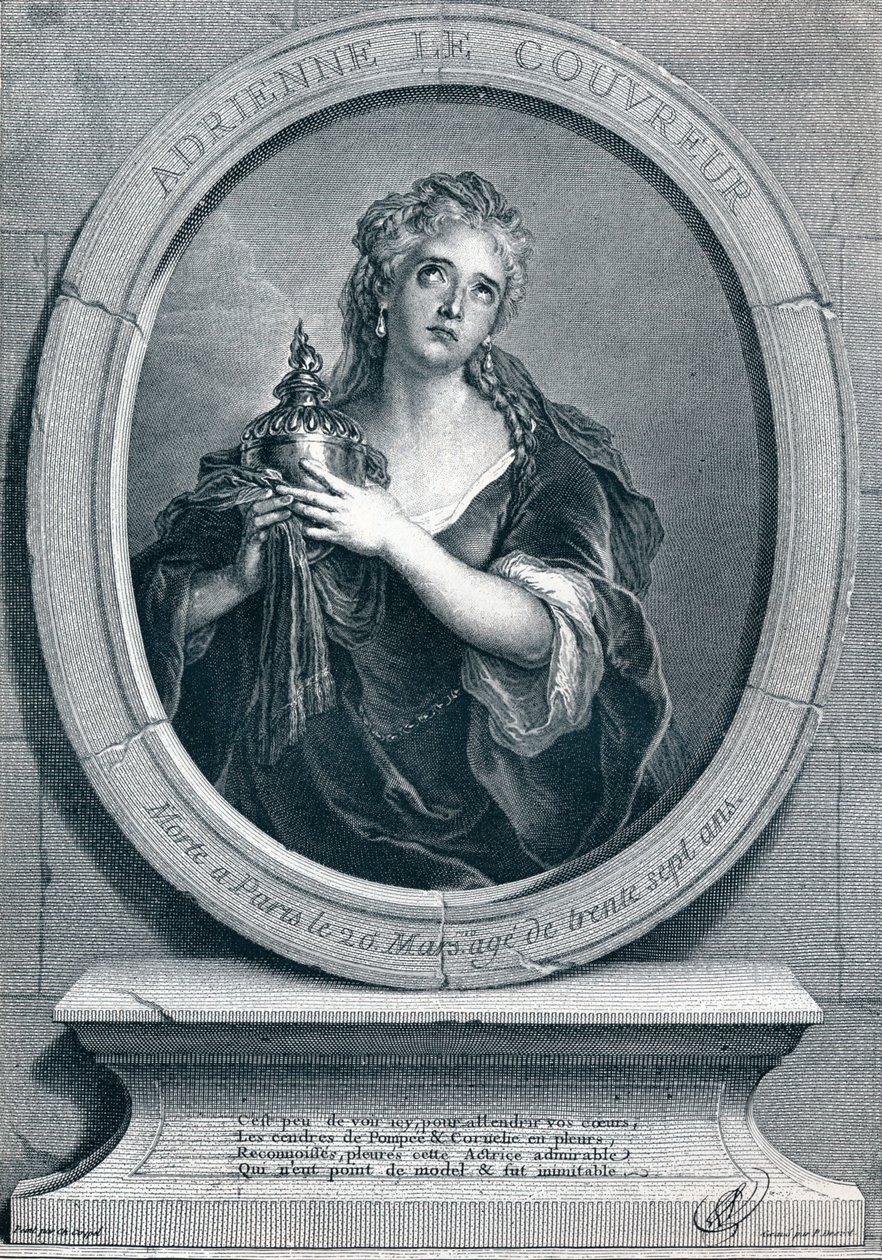 Adrienne Lecouvreur 1692-1730 als Cornelia, 1903 von Pierre Imbert Drevet