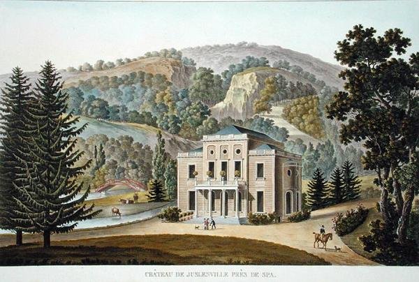 Schloss Juslenville, in der Nähe von Spa, aus 