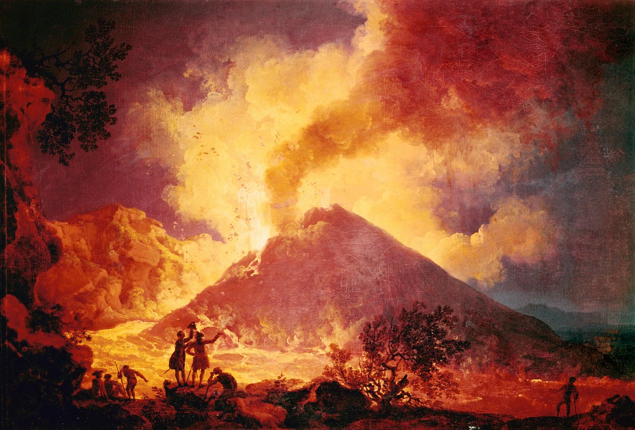 Ausbruch des Vesuvs, Italien von Pierre Jacques Volaire