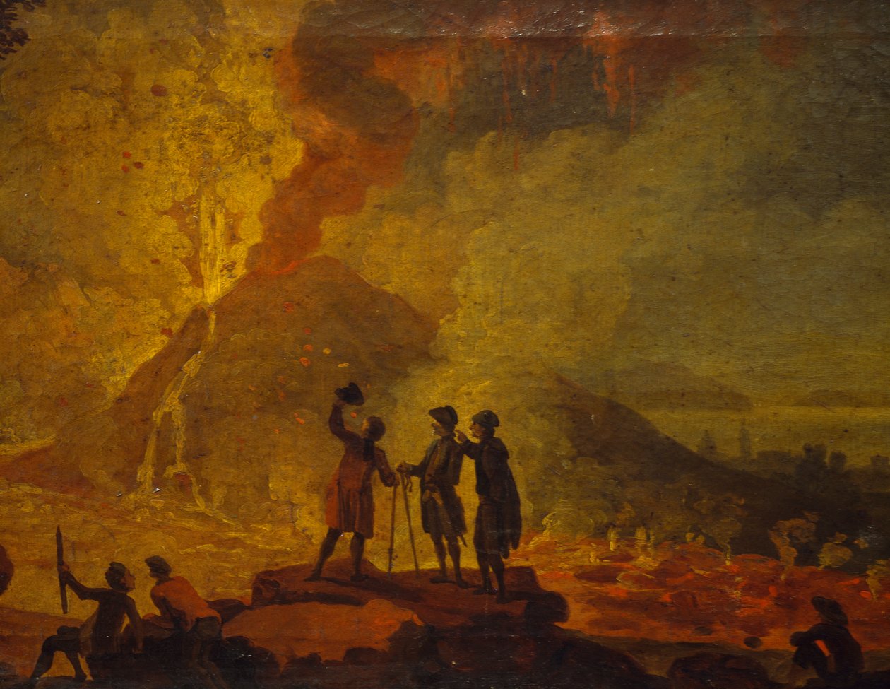 Ausbruch des Vesuvs, von Pierre-Jacques Volaire (Detail) von Pierre Jacques Volaire