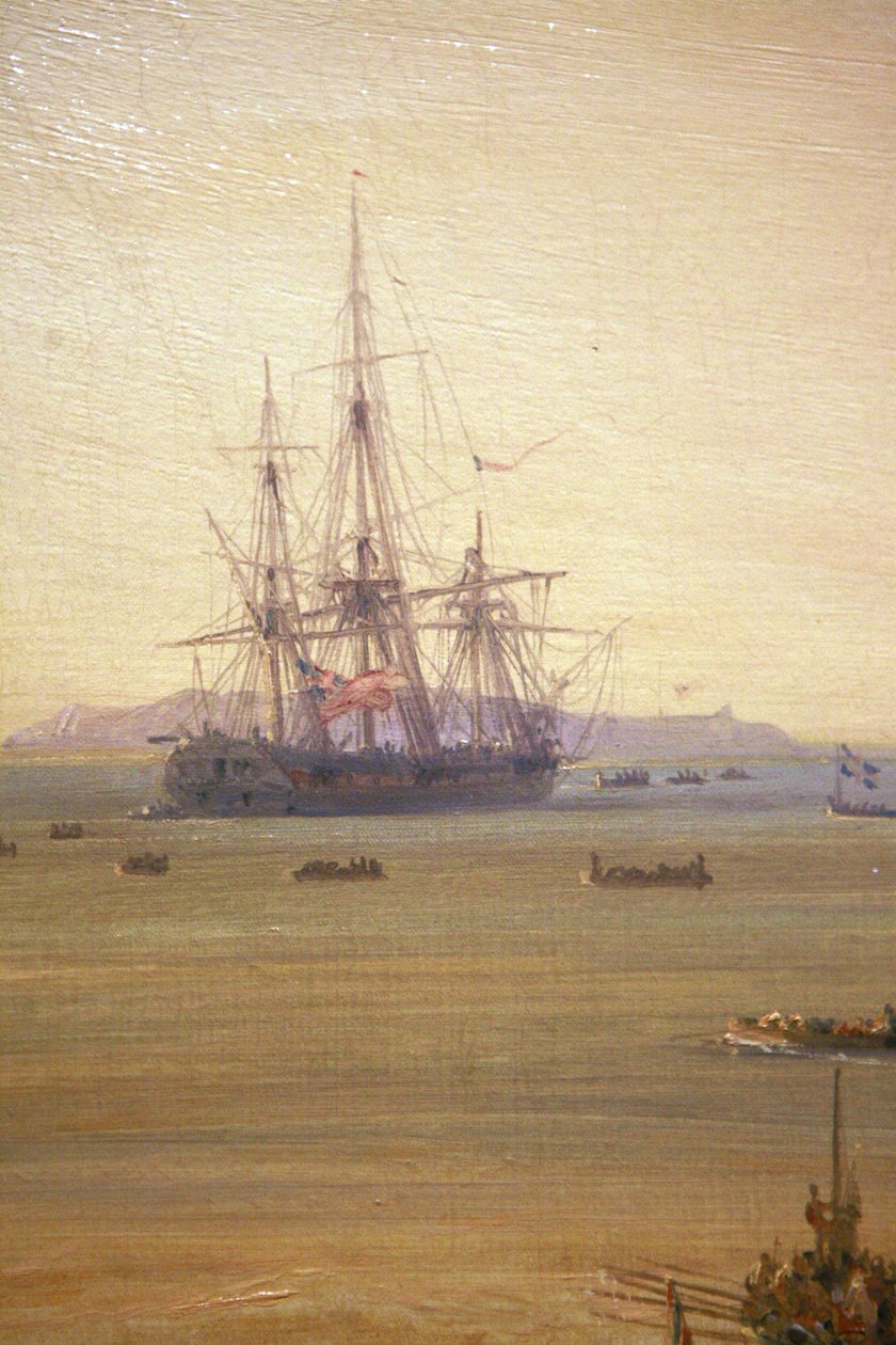 Kampf am Grand Port, 23. August 1810 von Pierre Julien Gilbert