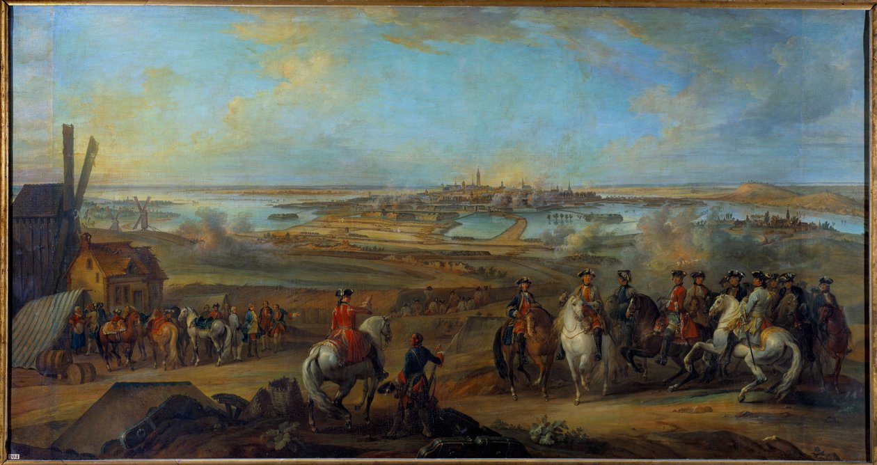 Flandernfeldzug (1745-1747): König Ludwig XV. bei der Belagerung von Mons im Juli 1746 von Pierre Lenfant
