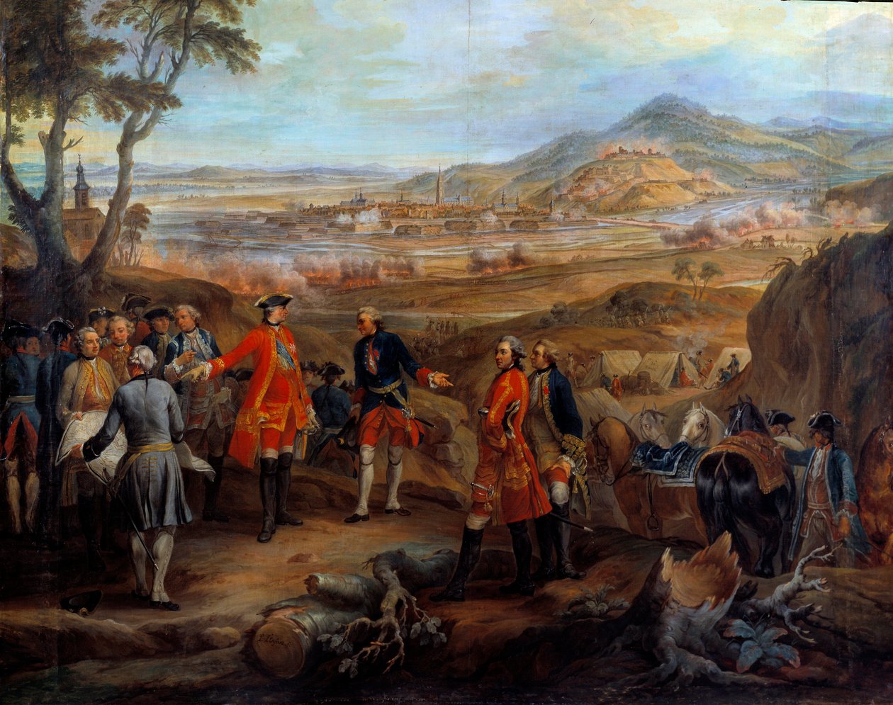 Kampagne von Flandern (1745-1747): Die Belagerung von Freiburg im Breisgau am 11. Oktober 1744 von Pierre Lenfant