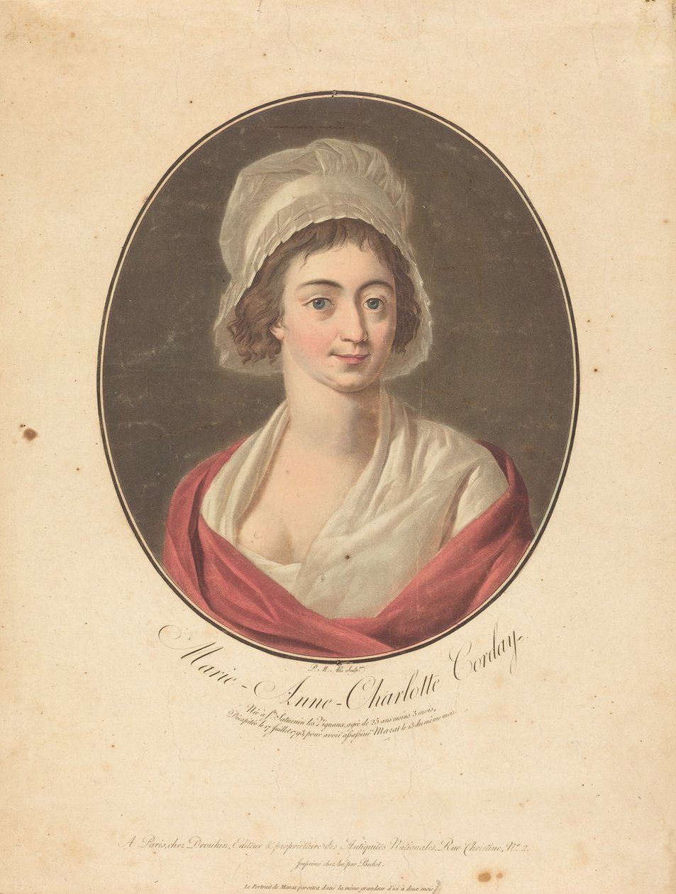 Charlotte Corday von Pierre Michel Alix after Jean François Garnerey