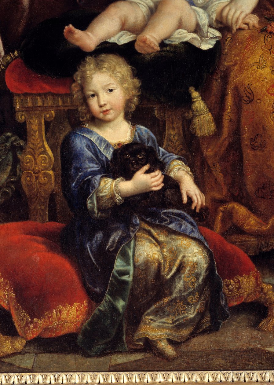 Die Familie von Louis von Frankreich (1661-1711), Sohn von Ludwig XIV., bekannt als der Große Dauphin, im Jahr 1687 von Pierre Mignard