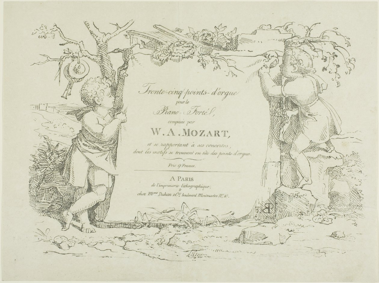 Notenblatt von Pierre Nolasque Bergeret