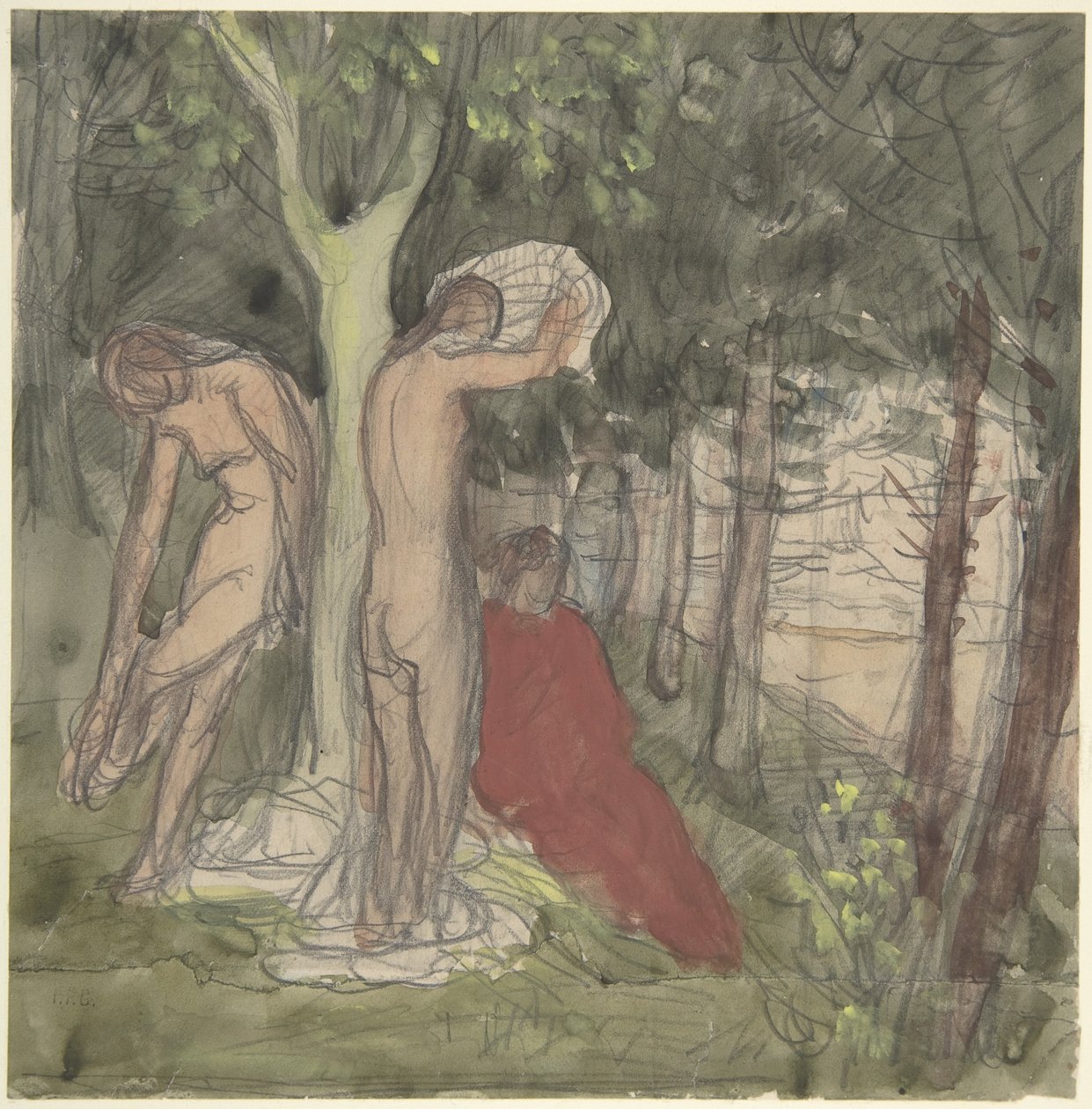 Badende von Pierre Puvis de Chavannes