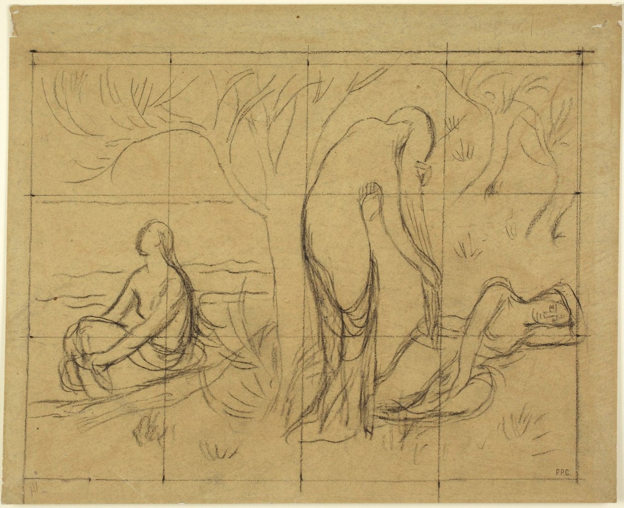 Kompositionsstudie von Pierre Puvis de Chavannes