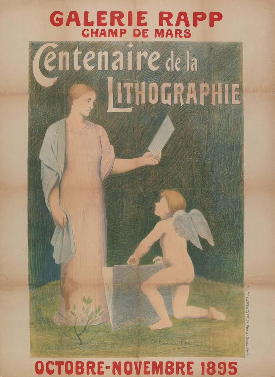 Galerie Rapp...Hundertjahrfeier der Lithographie von Pierre Puvis de Chavannes