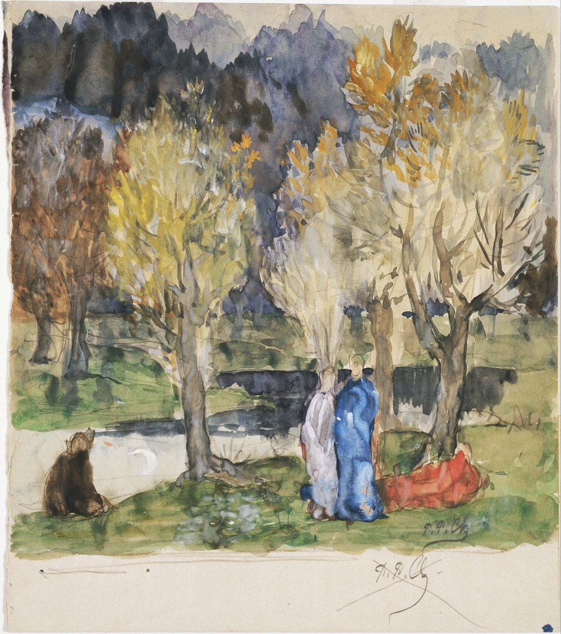 Heiliger Hain von Pierre Puvis de Chavannes