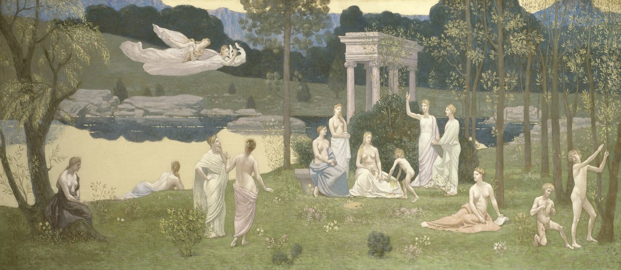 Der heilige Hain, geliebt von den Künsten und den Musen von Pierre Puvis de Chavannes
