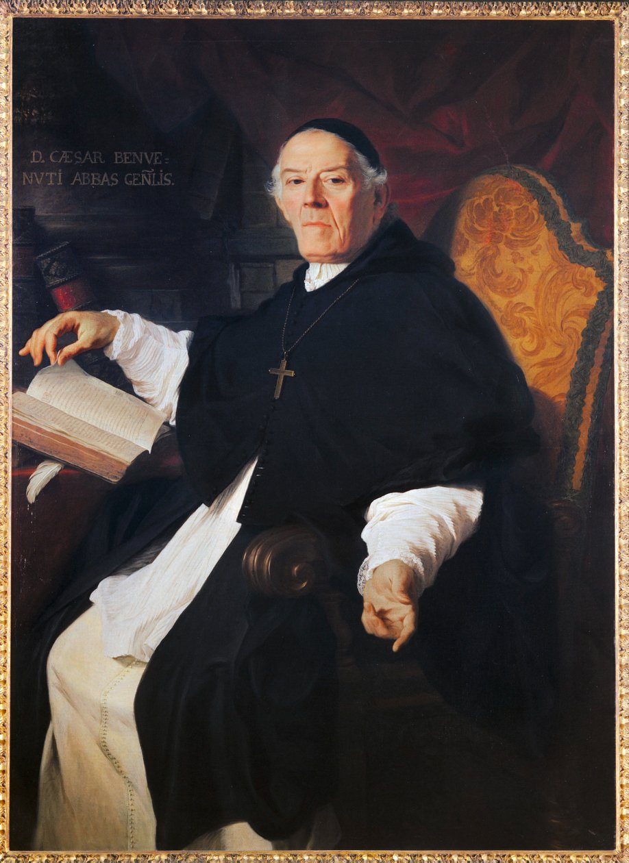 Don Cesare Benvenuti, Generalabt der Kongregation der Lateran-Chorherren von Pierre Subleyras